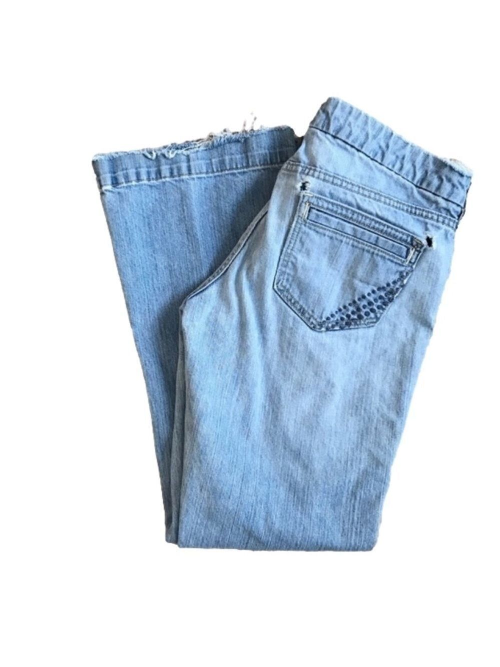 Vintage Old Navy The Diva lowest rise wide leg jeans size 10